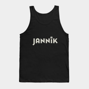 Sleek Jannik Tennis Ball Logo Design Tank Top